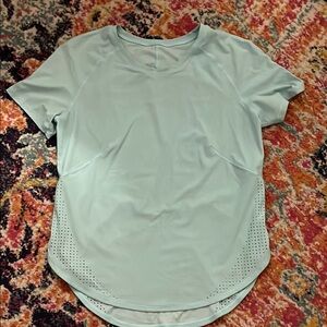 Lululemon Women's Light Blue Short Sleeve Top